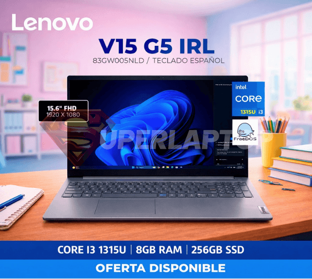 LAPTOP V15 G5 IRL INTEL CORE I3-1315U 8GB 256GB SSD 15.6" FHD FREEDOS (83GW005NLD)