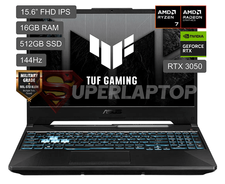 LAPTOP ASUS FA506N AMD RYZEN 7 170 8GB DDR5 512GB SSD 15.6" FHD WIN11 HOME GRAPHITE BLACK