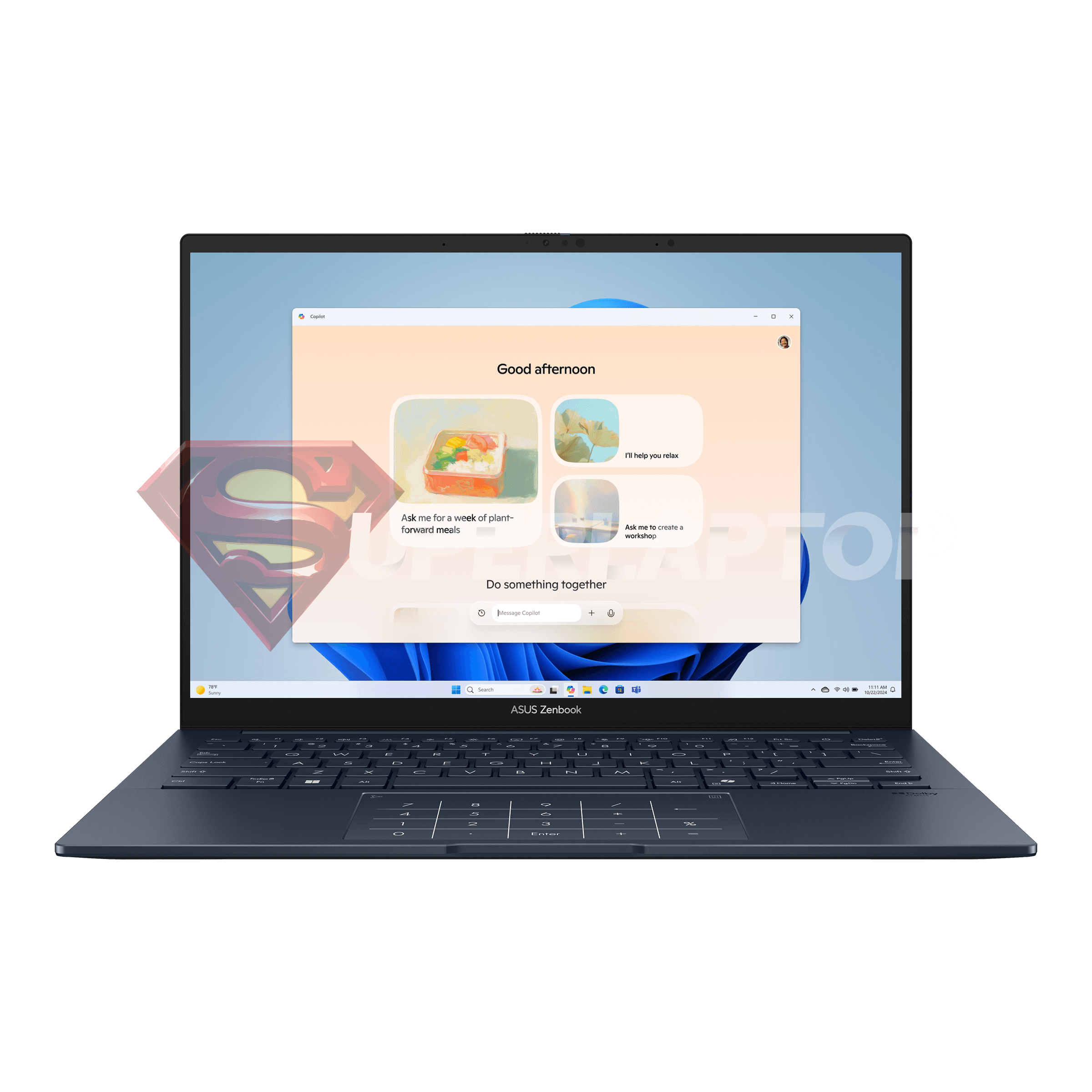 LAPTOP ASUS ZENBOOK UX3405CA-U7512 INTEL CORE ULTRA 7-255H 16GB 512GB SSD INTEL ARC GRAPHICS 14" OLED WUXGA TACTIL 60HZ WIN11 HOME (90NB14W7-M00MP0)